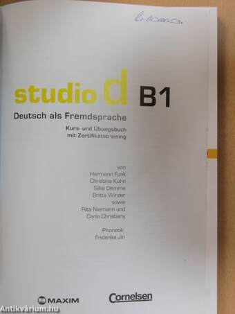 Studio d B1 - Kurs- und Übungsbuch mit Zertifikatstraining