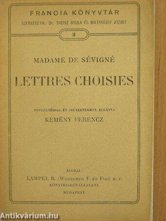 Lettres Choisies