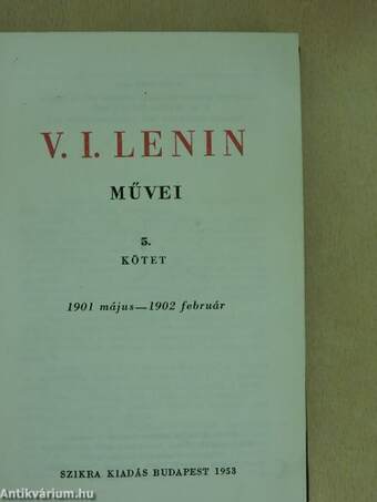 V. I. Lenin művei 5.