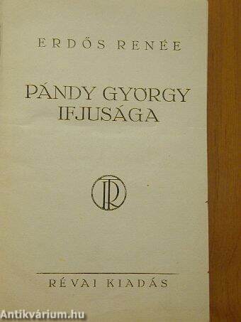 Pándy György ifjusága