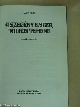 A szegény ember táltos tehene