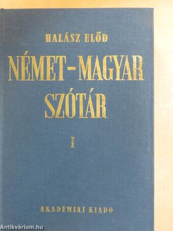 Német-magyar szótár I-II.