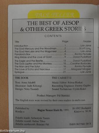 The Best of Aesop & Other Greek Stories