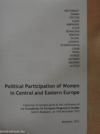 Political Participation of Women in Central and Eastern Europe