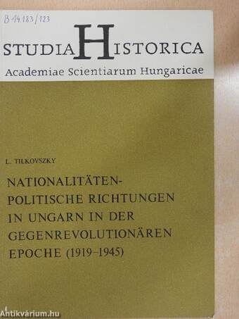 Nationalitätenpolitische Richtungen in Ungarn in der gegenrevolutionären Epoche