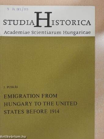 Emigration from Hungary to the United States before 1914