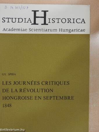 Les journées critiques de la révolution hongroise en septembre 1848