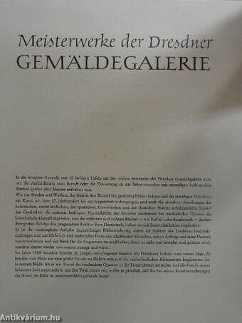 Staatliche Kunstsammlungen Dresden Gemälde Galerie