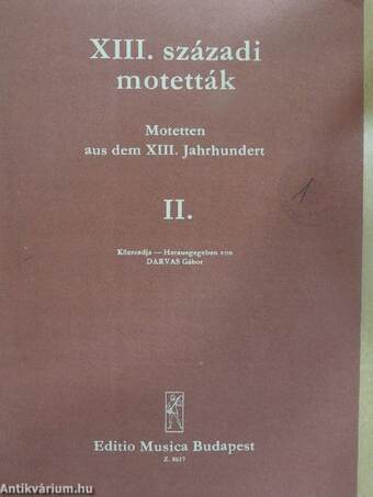 XIII. századi motetták II.