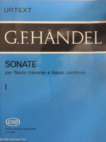 Sonate per flauto traverso e basso continuo I.