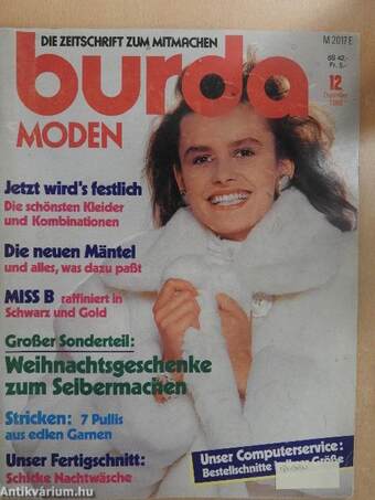Burda Moden Dezember 1988