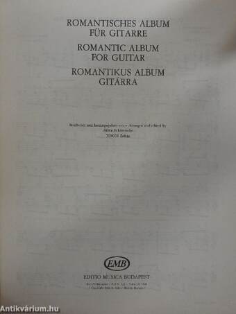 Romantikus album gitárra