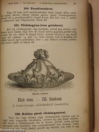 A valódi szakácsság vagy legujabban átvizsgált és tökéletesitett képes pesti szakácskönyv (rossz állapotú)