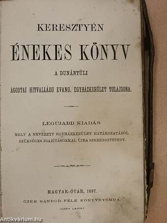 Keresztyén Énekes Könyv (rossz állapotú)