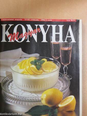 Magyar Konyha 1994-1995. 1-2. (vegyes számok) (11 darab)