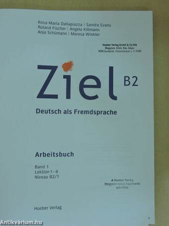 Ziel - Arbeitsbuch B2/1. - CD-vel