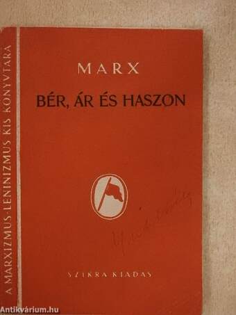 Bér, ár és haszon