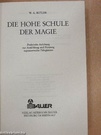 Die hohe Schule der Magie