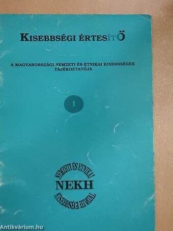 Kisebbségi értesítő 1993.