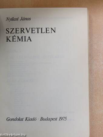 Szervetlen kémia