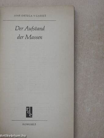 Der Aufstand der Massen