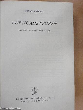 Auf Noahs Spuren