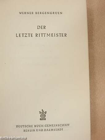 Der Letzte Rittmeister