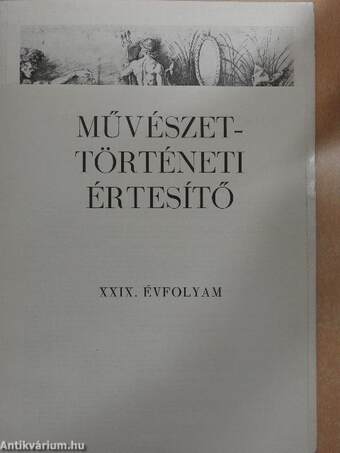 Művészettörténeti Értesítő 1980/3-4.
