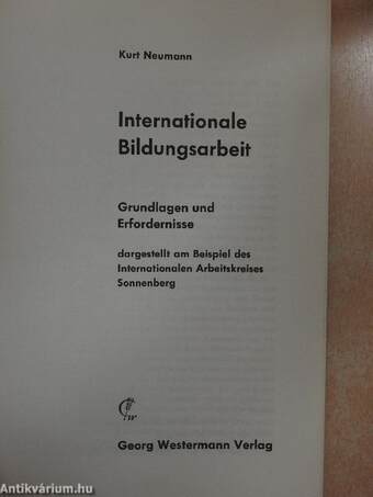 Internationale Bildungsarbeit