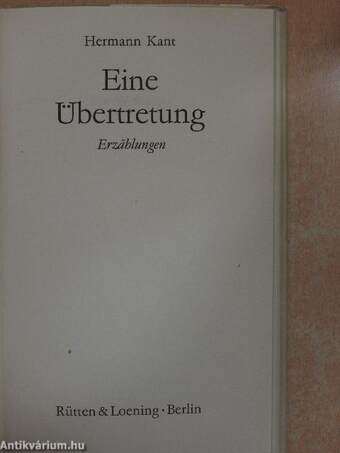 Eine Übertretung