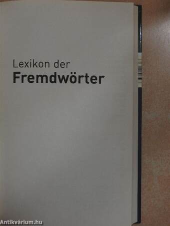 Lexikon der Fremdwörter