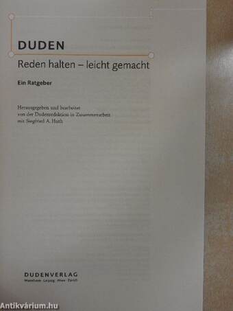 Duden - Reden halten - leicht gemacht