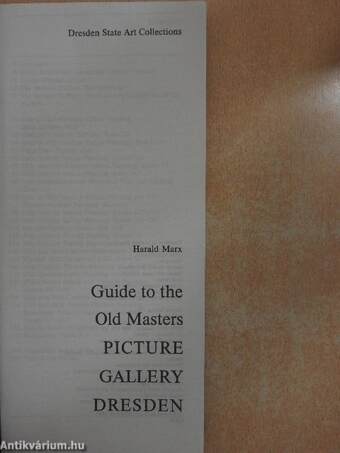 Guide to the Old Masters Picture Gallery Dresden