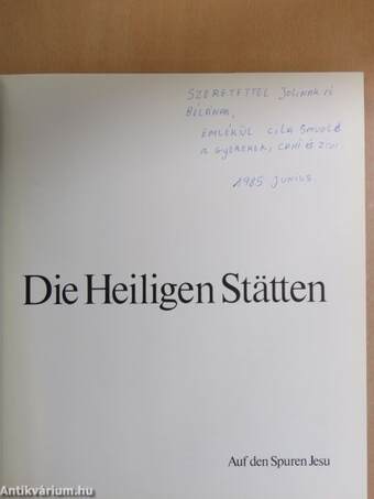 Die Heiligen Stätten