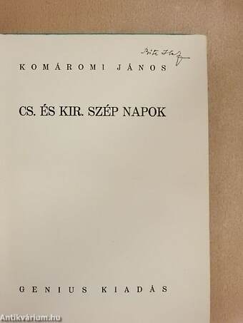 Cs. és kir. szép napok