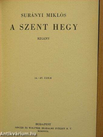 A szent hegy