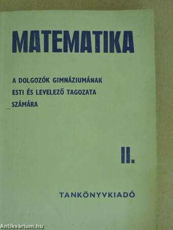 Matematika II.