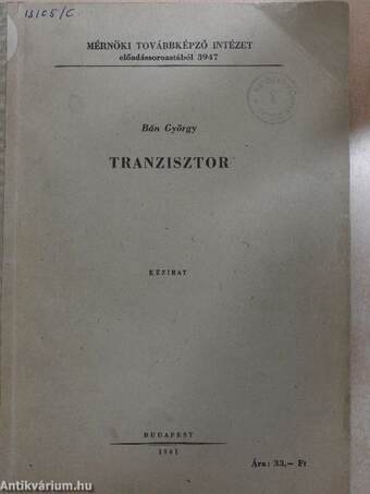 Tranzisztor