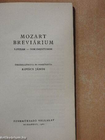 Mozart breviárium