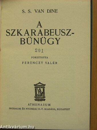 A szkarabeusz-bűnügy