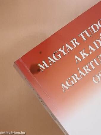 Magyar Tudományos Akadémia Agrártudományok Osztálya 50 éve