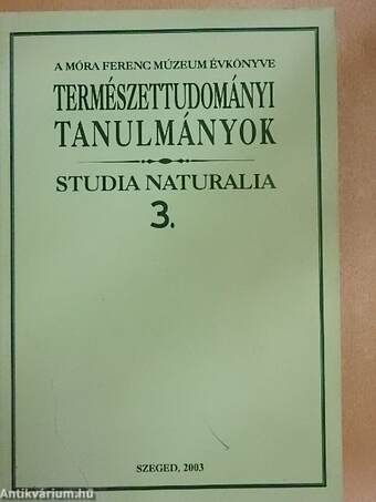 Természettudományi tanulmányok 3.