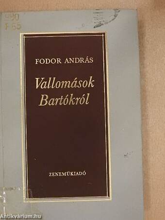 Vallomások Bartókról