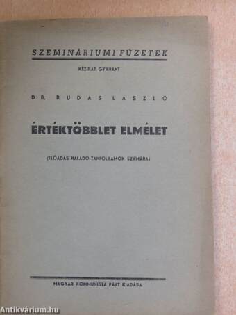 Értéktöbblet elmélet