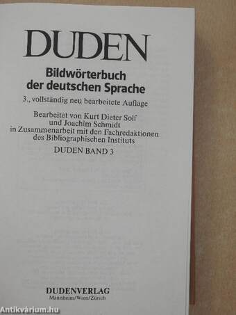 Duden 3 - Das Bildwörterbuch