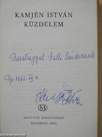 Küzdelem (dedikált példány)