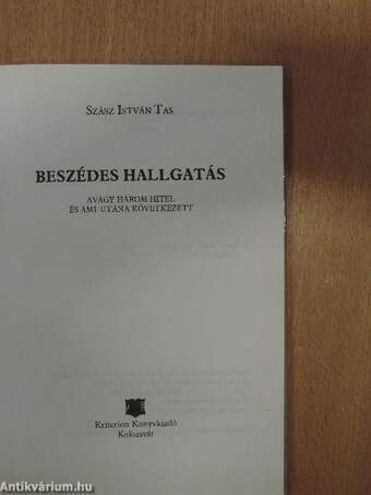 Beszédes hallgatás