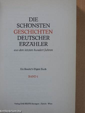 Die schönsten Geschichten deutscher Erzähler 1-2