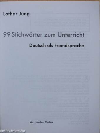 99 Stichwörter zum Unterricht