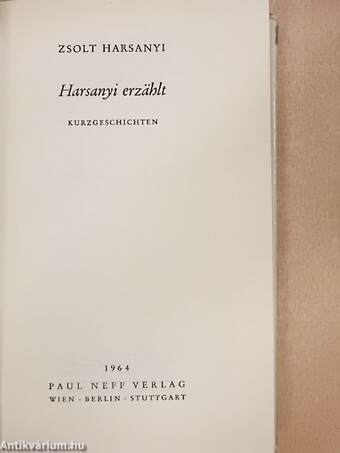 Harsanyi erzählt